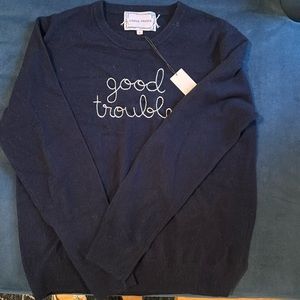 Cashmere one of a kind Lingua Franca sweater